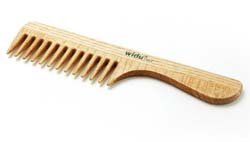 Widu: Wide Tooth Wood Comb with Handle