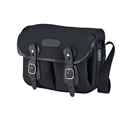 Hadley Small Camera Bag - Black Canvas/Black Leather Trim, H 8 x L 11.5 x D 4.8”