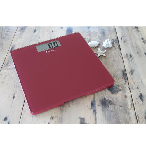 Glass Platform Bathroom Scale, Rio Red, 440 Lb / 200 Kg