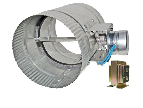 12-Inch Diameter Normally Open Electronic HVAC Air Duct Damper With Power Supply