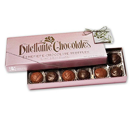 Hand Dipped Chocolates Ephemere Truffles - (12 pcs) Dark & Light Ephemere 6.25 oz.