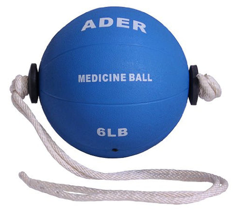 6lb Blue Medicine Ball w/Rope
