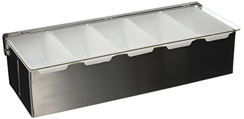 Condiment Holder, 5 Compartment, S/S Base