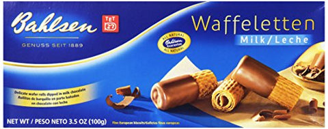 Chocolate Wafer Rolls Milk, 3.5 oz