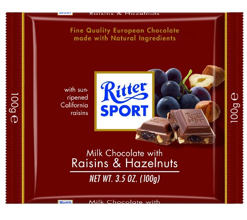 Raisin & Hazelnuts Milk Chocolate bar 3.5 OZ