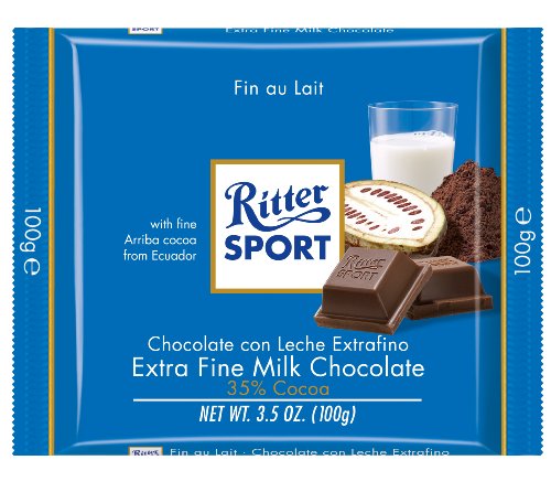 NEW RITTER XFINE 35% MILK 3.5oz 12ct EURO AM - Package