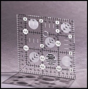 Creative Grids Quilting Ruler, 3-1/2" Square