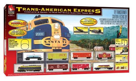 Trains  HO Scale  Trans-American Express Electric Train Set