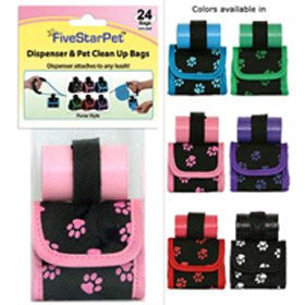 Paw Print Purse Dispensers - Red