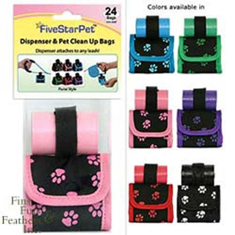 Paw Print Purse Dispensers - Purple