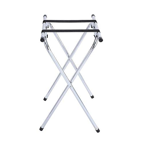 Folding Tray Stand, 31"H, Chrome
