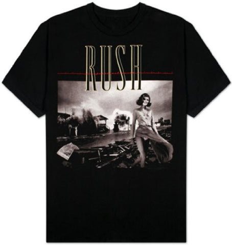 Rush Permanent Waves Black T-Shirt Size XXL