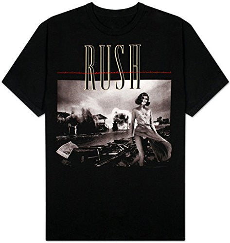 Rush Permanent Waves Black T-Shirt Size L