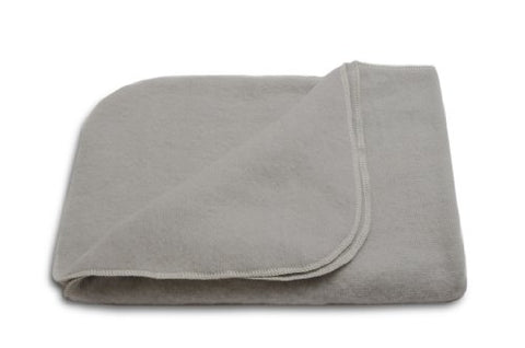 Lanacare Baby & Toddler Blankets in Organic Merino Wool - Soft Grey with No Lace, Toddler (36 x 44 in)