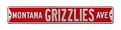 Montana Grizzlies, Ave Street Sign, 6"x36"