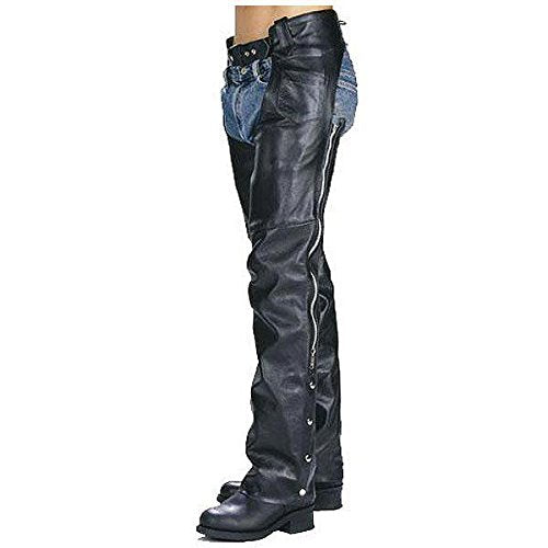 Hot Leathers Best Selling Fully Lined Unisex Leather Chaps, Large (not in pricelist)