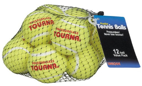 Practice Tennis Balls - Permanent Pressure - 12 Pack Mesh Carry Bag