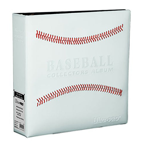 Ultra Pro 3 Inch Baseball Album - White Stitched - Ultra Pro Special Order