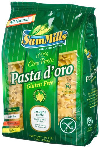 Sam Mills Gluten Free Lasagne Corte Corn Pasta, 16 Oz