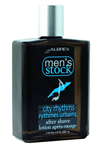 Aubrey Organics Men's Stock Aftershave * ALL NATURAL * City Rhythms Aftershave - 4oz