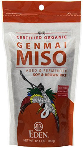 Genmai Miso, Organic Soy Bean/Brown Rice 12.1 oz Pkg