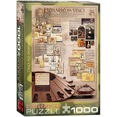 Leonardo Da Vinci 1000 pc 10x14 inches Box, Puzzle