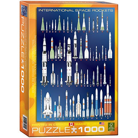 International Space Rockets 1000 pc 10x14 inches Box, Puzzle