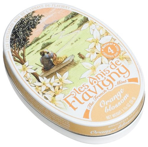 Les Anis de Flavigny Orange All Natural Mints, 1.8oz