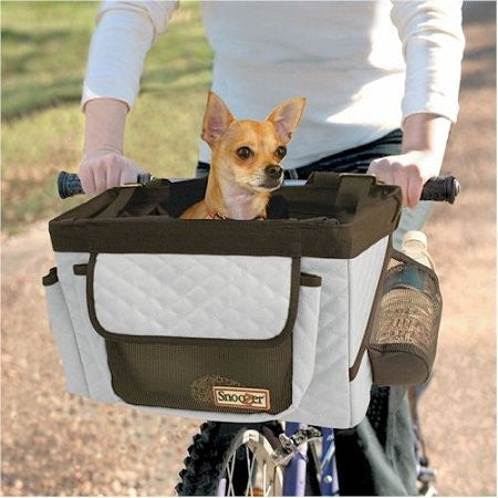 Pet Bicycle Basket Grey