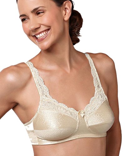 Annabel Soft Cup Wire Free Bra - Pearl Beige, 38C