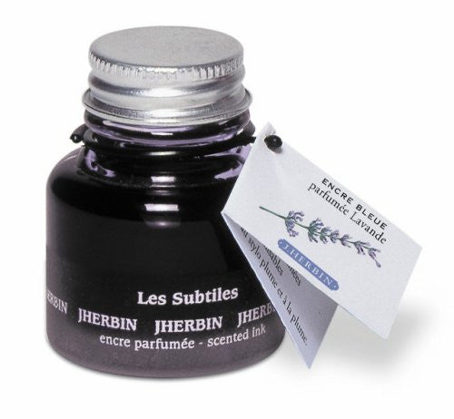 J Herbin Scented Ink Fountain Pen Ink Bottled 30 ml Blue / Lavender
