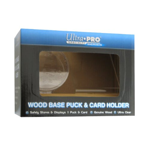 Puck & Card Light Wood Holder