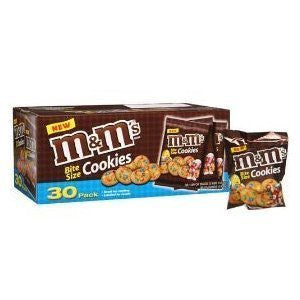m & m's Cookies Bite Size - 1.6oz bags/30pk