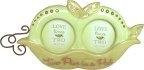 Peas in a Pod Twins Frame. Holds two 2" x 2" photos