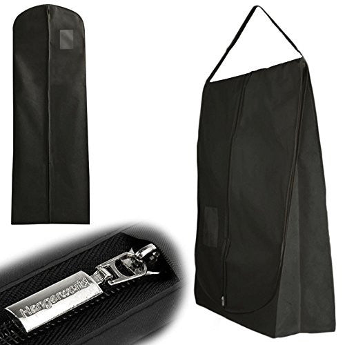 Travel Carry Cover for Wedding Dresses - 72 Inches, black