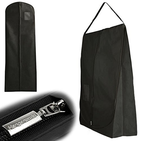 Travel Carry Cover for Wedding Dresses - 72 Inches, black