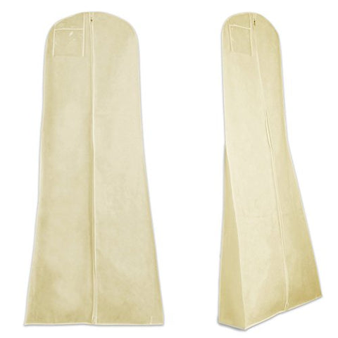 Breathable Wedding Dress/ Gown Covers - 72 Inches, ivory