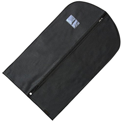 Non-Woven Breathable Suit Cover - 40 Inches, black