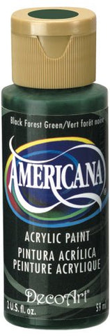 Americana Acrylic Paint - Black Forest Green, 2 Oz
