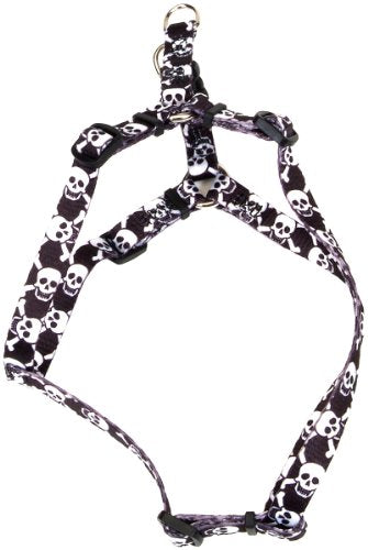 PET ATTIRE Comfort Wrap Harness - 5/8 x 16-24in - Skulls