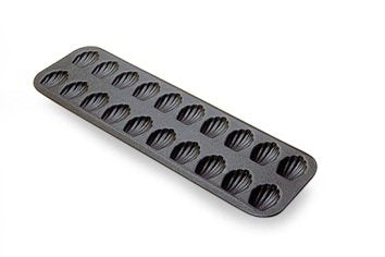 Madeleine Mould Small Madeleine Sheet Stamped 20 Madeleinettes of 42mm Each Rolled Edges Non Stick L 395mm W 125mm H 13mm