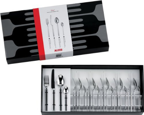 Dry Cutlery set composed of 6 table spoons- 6 table forks- 6 table knives- 6 coffee