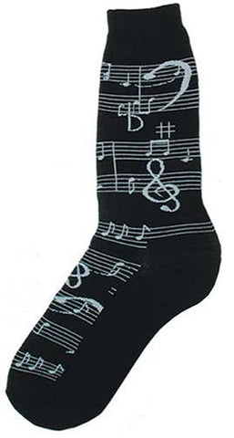 Men's Novelty Socks - Music Notes