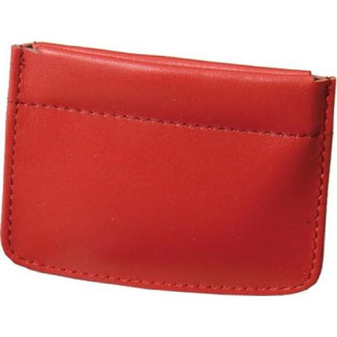 Cowhide Napa Leather Facile Frame Coin Pouch, Red
