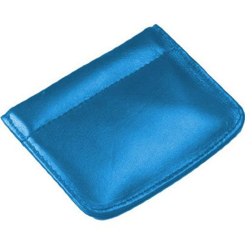 Facile Frame Leather Coin Pouch Color: Blue