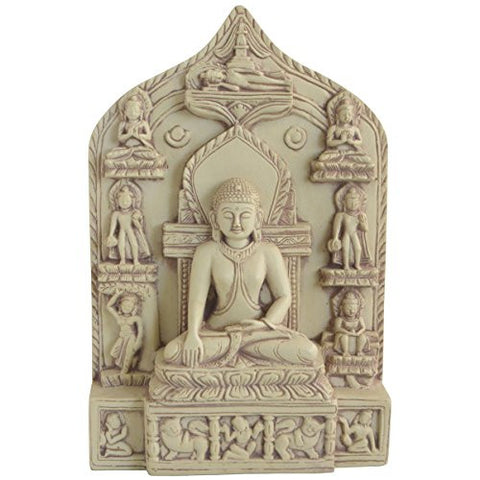Life of Buddha Statue, 11 Inches Tall