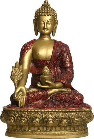 Medicine Buddha Statue, 12 Inches Tall