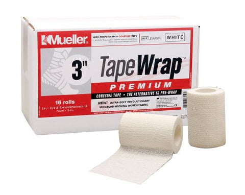 TapeWrap Premium, White, 3" x 6 yd