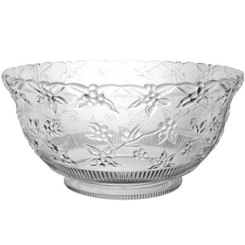 12 QT. EMBOSSED PUNCH BOWLS - CLEAR