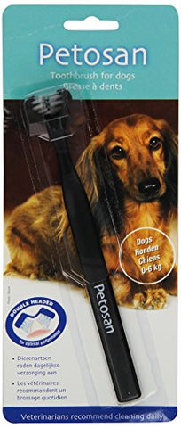 Petosan Double Headed Toothbrush, Small, up to 14 lbs